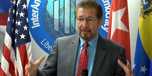 El crimen no es revolucin. Carlos Snchez Berzan, Director del Interamerican Institute for Democracy.