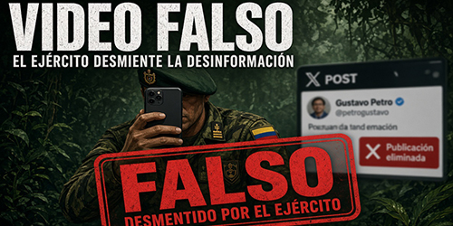 Petro comparti� un video falso de un �soldado� que lo elogiaba: el Ej�rcito y el Ministerio de Defensa lo desmienten de ra�z
